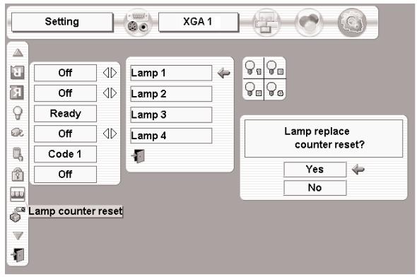 SANYO PLV-HD2000 - Lamp counter reset - 1