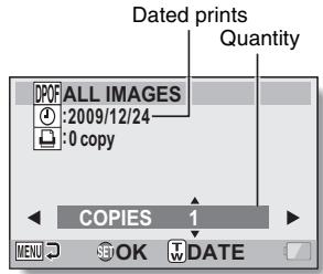 SANYO VPC-HD2000ABK - Specify whether the date is displayed on the print, and the number of prints. - 1