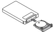 SANYO VPC-HD2000ABK - ② Re-insert the battery slot. - 1