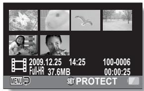 SANYO VPC-HD2000ABK - Protect selected files - 1