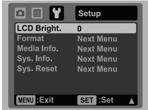 SANYO VPC-S1085 - Setup Menu - 2