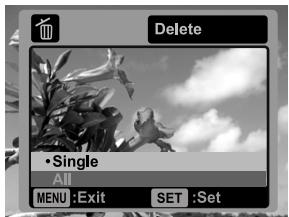 SANYO VPC-S1085 - Erasing a single image / Erasing all images - 1