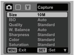 SANYO VPC-S1085 - Capture Menu - 1