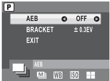 SANYO VPC-S1275 - Using the AEB (Auto Exposure Bracketing) Function - 1
