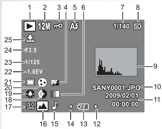 SANYO VPC-S1275 - Playback Mode Display - 1
