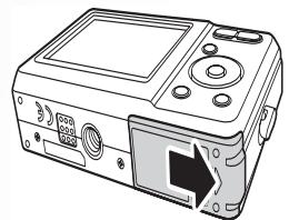 SANYO VPC-S1275 - Inserting an SD/SDHC Memory Card - 1
