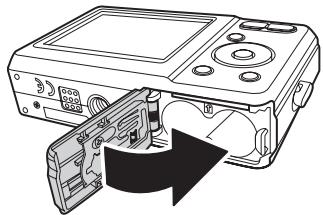 SANYO VPC-S1275 - Inserting an SD/SDHC Memory Card - 4