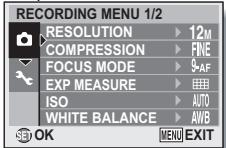 SANYO VPC-X1200BK - Press the MENU button. - 2