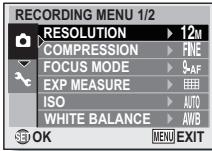 SANYO VPC-X1200BK - Press the [▲] or [▼] button to select an item to set. - 1