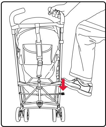 BRITAX B-NIMBLE - Folding the Stroller - 3