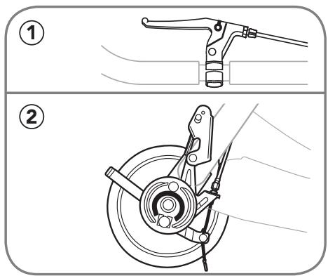 BRITAX BOB - Utilisation du frein à main - 1