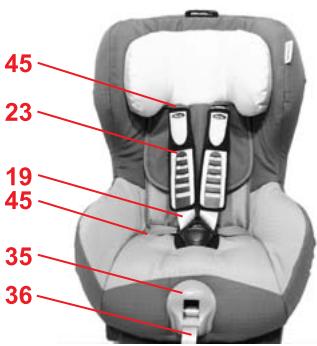 BRITAX KING PLUS - Retrait de la housse - 2