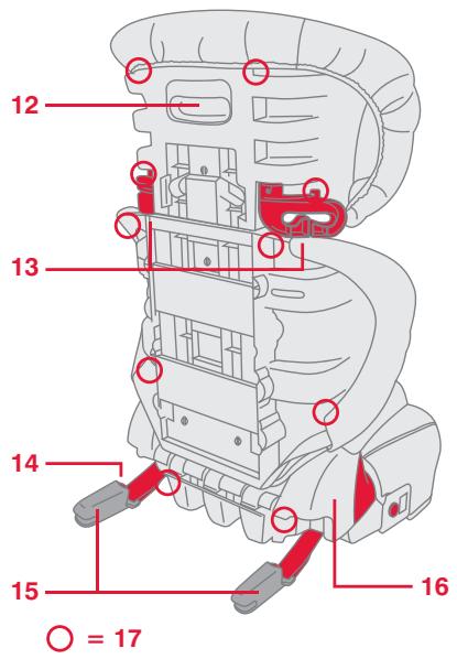 BRITAX PARKWAY SGL - Incompatible Vehicle Seat Belts - 8