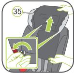 BRITAX DUOFIX - A) Appui-tête - 2