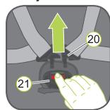 BRITAX DUOFIX - Nettoyer la boucle du harnais - 1