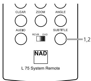 NAD L55 - CHANGING SUBTITLE LANGUAGE DVD - 3