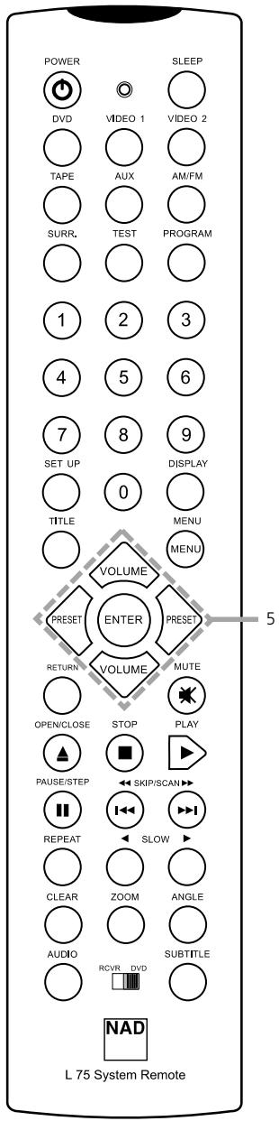 NAD L55 - WHEN A MENU SCREEN APPEARS ON THE TV SCREEN - 3