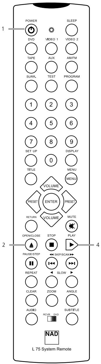 NAD L55 - WHEN A MENU SCREEN APPEARS ON THE TV SCREEN - 1