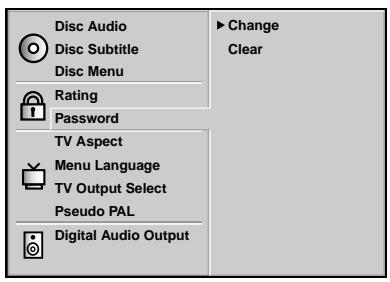 NAD L55 - TO CHANGE/CLEAR MEMORIZED PASSWORD - 1