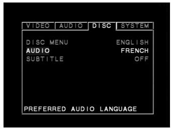 NAD L56 - EMO utilisation d'un MENU DVD - 1