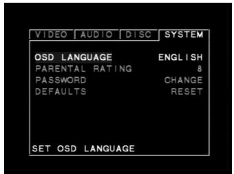 NAD L56 - EINSTELLLEN DER FREIGABESTUFE (NUR DVD) - 1