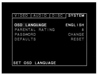 NAD L56 - SELECTING RATING LEVEL (DVD ONLY) - 1