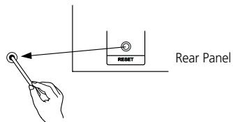 NAD L75 - WHEN TO USE RESET SWITCH - 1