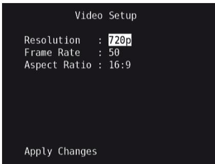 NAD T175 - CONFIGURATION DE LA VIDÉO (VIDEO SETUP) - 1