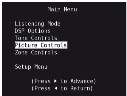 NAD T175 - MENU PRINCIPAL (MAIN MENU) - 1
