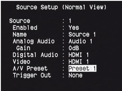 NAD T175 - PREREGLAGES A/V (A/V PRESET) - 1