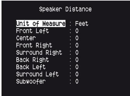 NAD T175 - DISTANCE DES HAUT-PARLEURS (SPEAKER DISTANCE) - 1