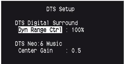 NAD T175 - MODES AMBIOPHONIQUES DISPONIBLES (DTS SURROUND MODES) - 1