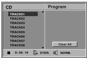 NAD T513 - Press / to select a track then press PLAY or ENTER. - 1