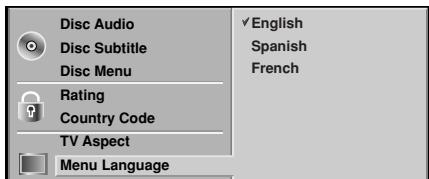 NAD T513 - MENULANGUAGE - 1