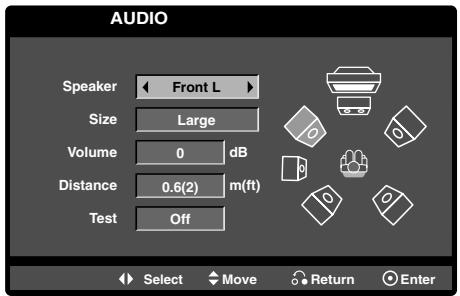NAD T524 - SPEAKER SETUP - 1