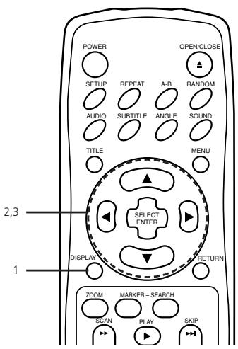 NAD T532 - Press / to select the desired setting. - 1