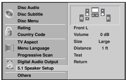 NAD T533 - SPEAKER SETTINGS DVD-V DVD-A - 1