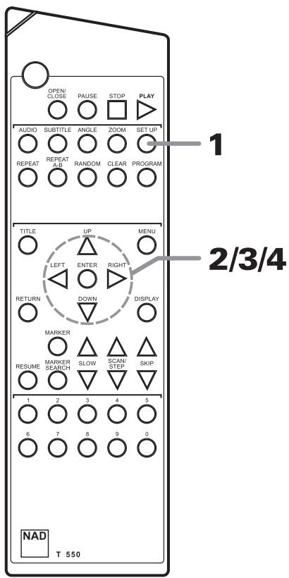 NAD T550 - Selecting Audio Output - 1
