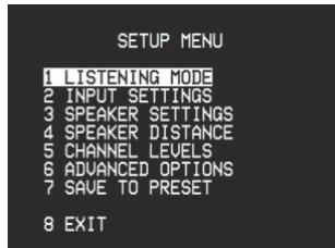NAD T744 - INPUT SETTINGS - 1
