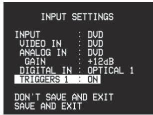 NAD T744 - ASSIGNING THE TRIGGER OUTPUT - 1
