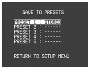 NAD T752 - RECALLING PRESETS - 5