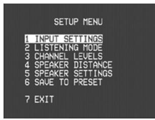 NAD T752 - INPUT SETTINGS - 1