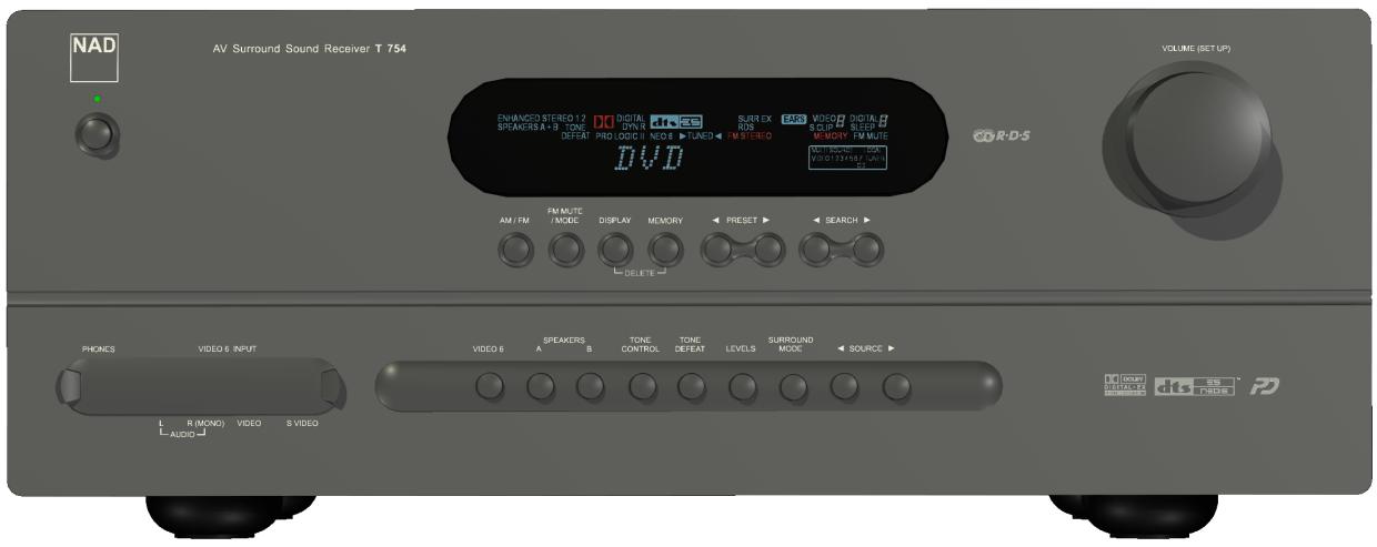 NAD T754 - Surround Sound Receiver - 1
