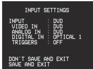 NAD T754 - INPUT SETTINGS - 2