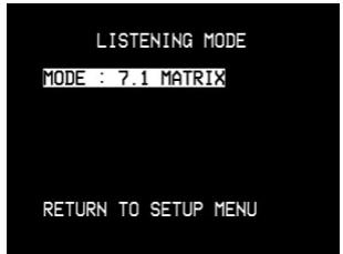 NAD T762 - Selection des MODES d'écoute - 1
