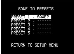 NAD T762 - RAPPEL Des configurations prereglees - 5