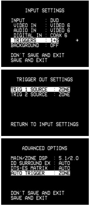 NAD T762 - Assigner la SORTIE de déclenchement - 2