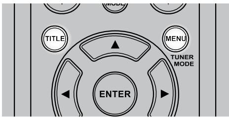 NAD VISO FIVE - Touches TITLE (TITRE) et MENU - 1