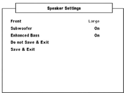 NAD VISO TWO - SPEAKER SETTINGS - 1
