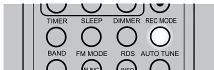 NAD C715-DAB - Configuration du mode d'enregistrment - 1